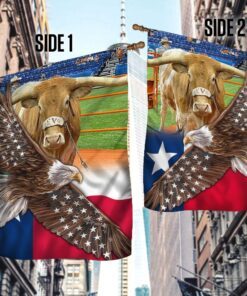 texas longhorn eagle flag lha1878f 5569