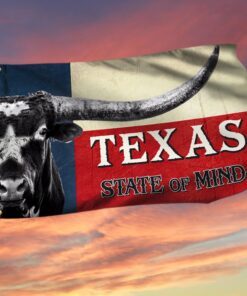 Texas Longhorn Grommet Flag State Of Mind BNN357GF