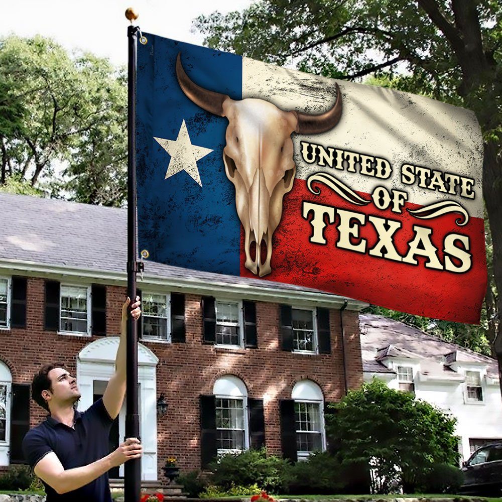 Texas Longhorn Grommet Flag United State Of Texas DDH3079GF - Image 4