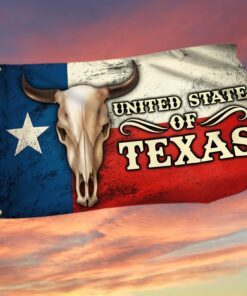 Texas Longhorn Grommet Flag United State Of Texas DDH3079GF