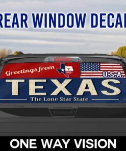 Texas Rear Window Decal The Lone Star State NTB560CD