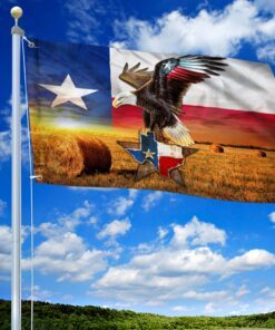 Texas Strong American Eagle Flag THN3523GFv1
