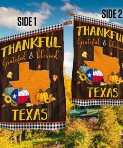 texas thanksgiving flag thankful grateful and blessed tqn446fv1 5679