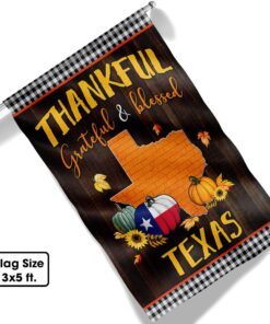 texas thanksgiving flag thankful grateful and blessed tqn446fv1 6789