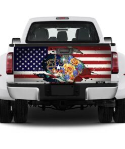 texas truck tailgate decal sticker wrap rose nnt291td 4971