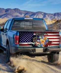 texas truck tailgate decal sticker wrap rose nnt291td 7708