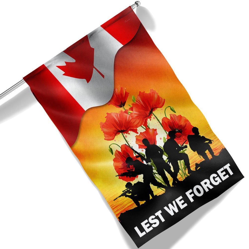 Thank You Veteran Canada Lest We Forget Flag MLN1333F - Image 6