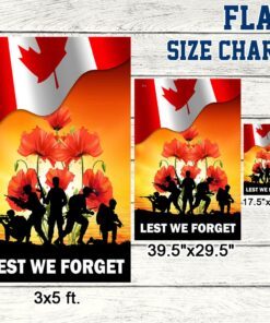 thank you veteran canada lest we forget flag mln1333f 3237