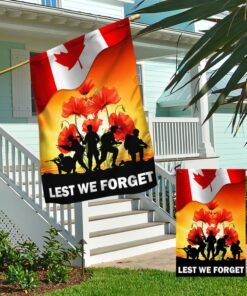 thank you veteran canada lest we forget flag mln1333f 4114