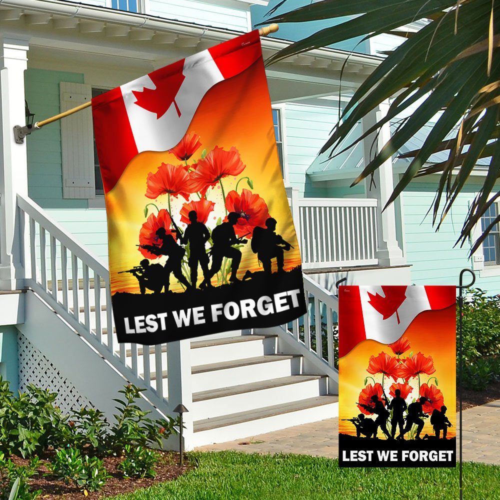 Thank You Veteran Canada Lest We Forget Flag MLN1333F - Image 4