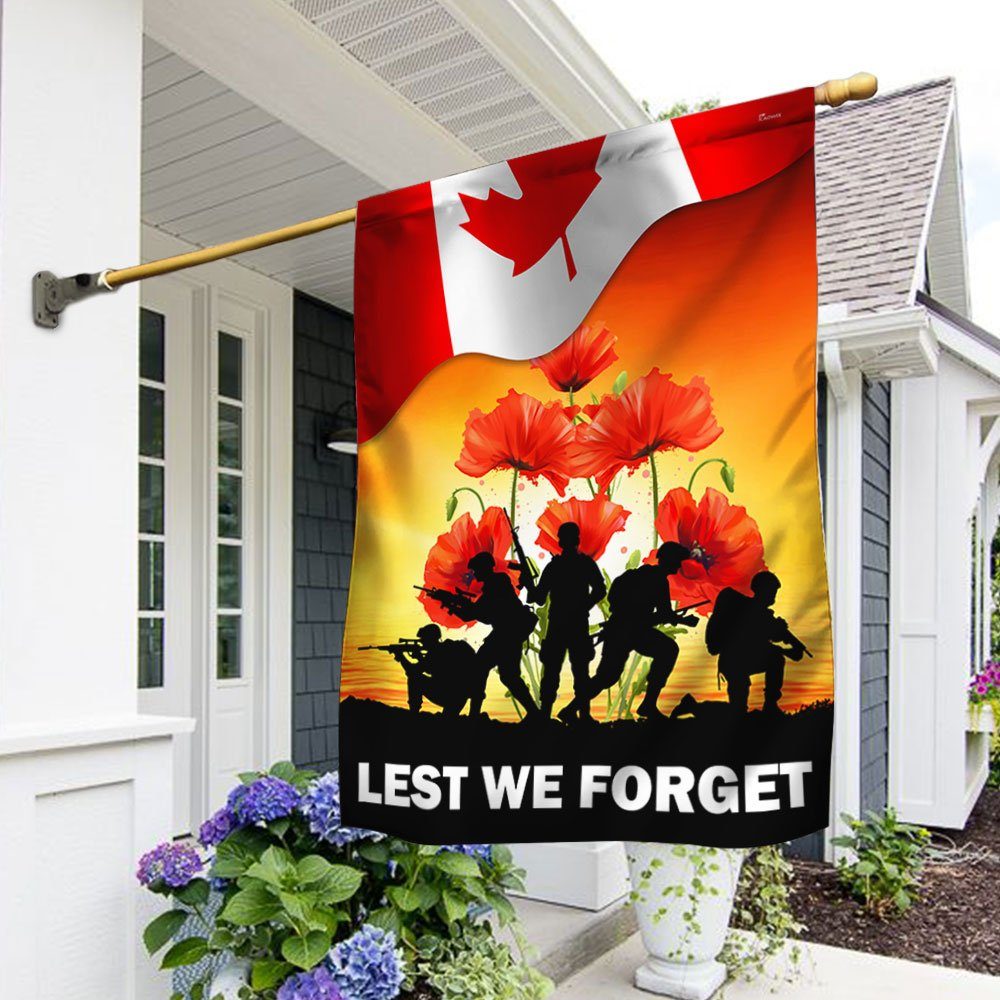 Thank You Veteran Canada Lest We Forget Flag MLN1333F - Image 2