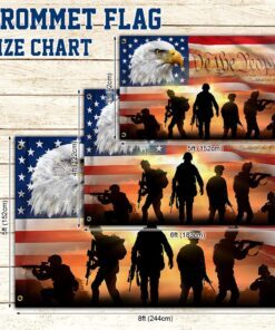 thank you veterans. we the people american eagle flag tpt156gf 2321