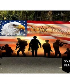 thank you veterans. we the people american eagle flag tpt156gf 8082