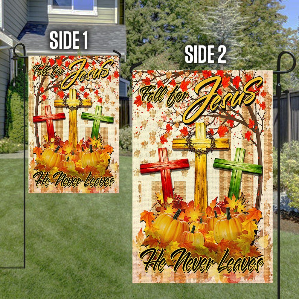 Thanksgiving A Christian Holiday Flagwix™ Fall For Jesus He Never Leaves Christian Lover Flag THH3416F - Image 7