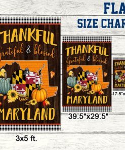 thanksgiving maryland flag thankful grateful and blessed tqn446f 1308