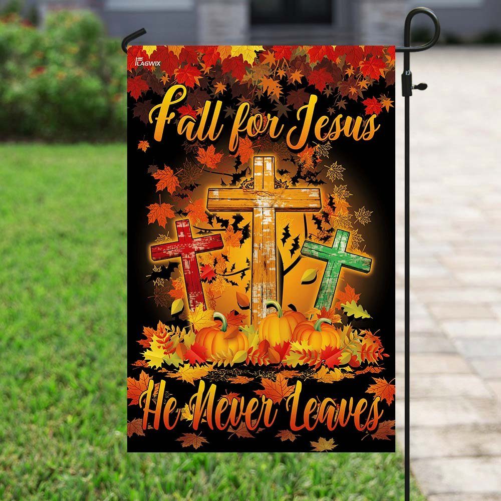 Thanksgiving To Jesus Flagwix™ Fall For Jesus He Never Leaves Flag - Image 6