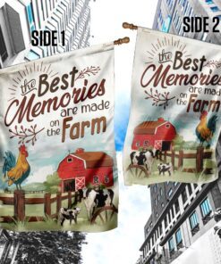 the best memories are made on the farm flag 1097