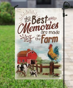 the best memories are made on the farm flag 4669