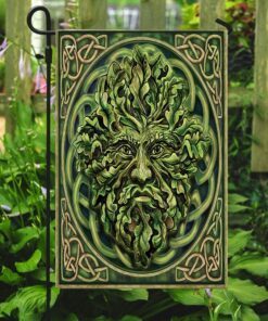 the celtic green man flag 4288