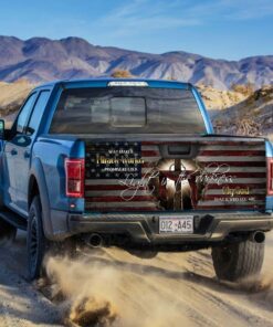 the cross of jesus christ flagwix™ god jesus cross america truck tailgate decal sticker wrap 8583
