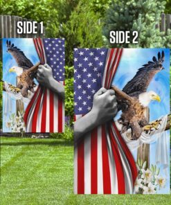 the eagle and the cross. christian flag 8488
