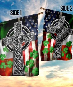 the irish celtic cross flag 2415