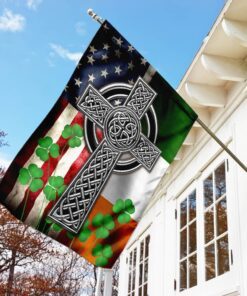 the irish celtic cross flag 4121