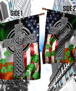 the irish celtic cross flag 6237