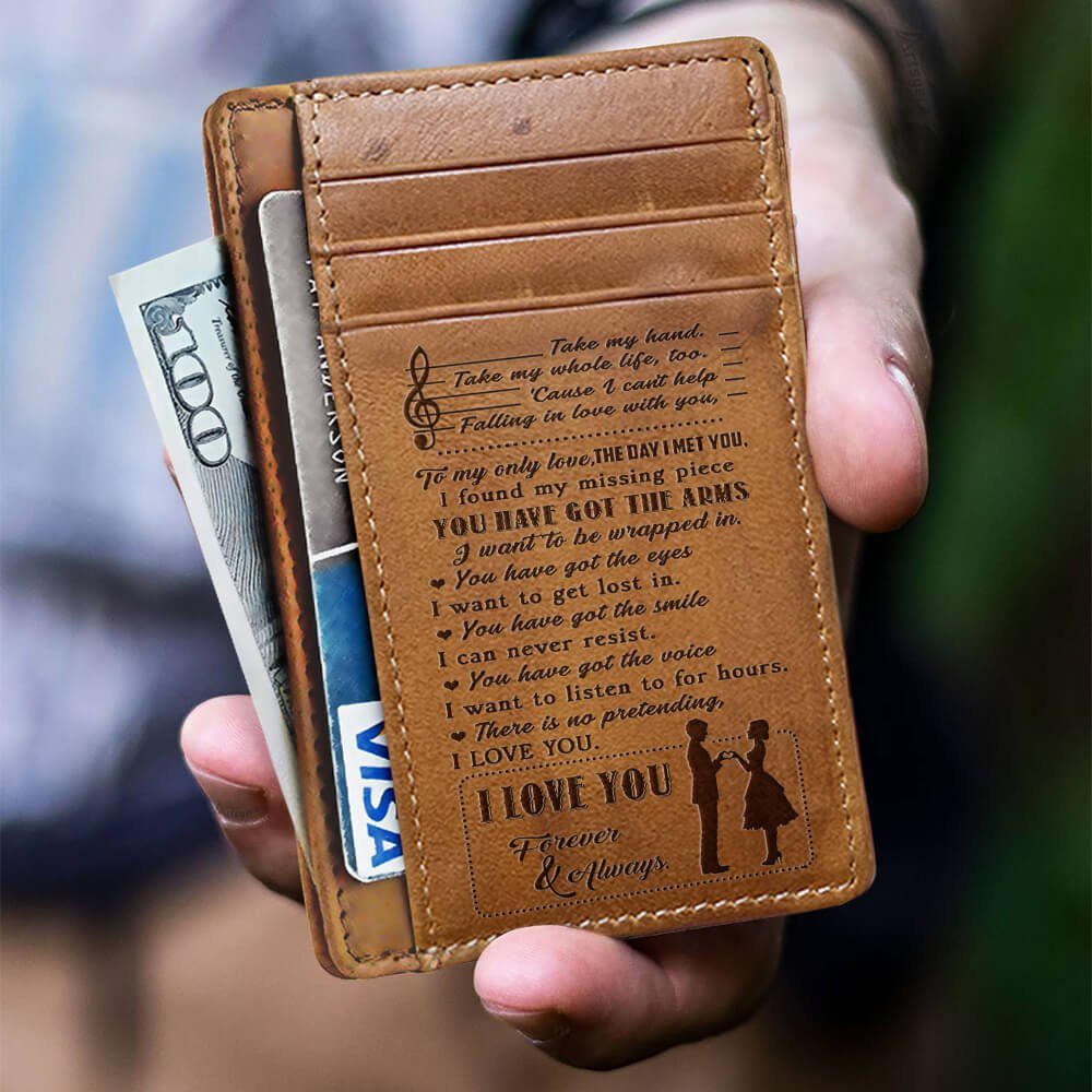 The Perfect Mens Gift, Gift For Husband, Leather Wallet for Men Husband Boyfriend BNN643CW