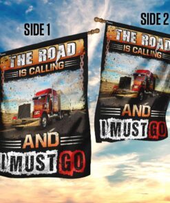 the road is calling and i must go flag 7022