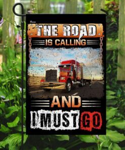 the road is calling and i must go flag 7501