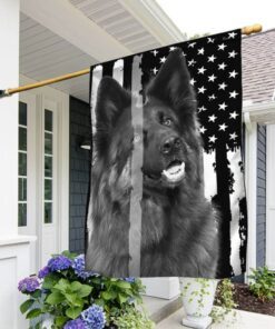 The Thin Grey Line. German Shepherd Flag THB2142fv1ct