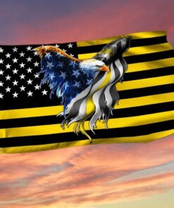 The Thin Yellow Line Flag Dispatchers American Eagle Flag THB3440GFv5