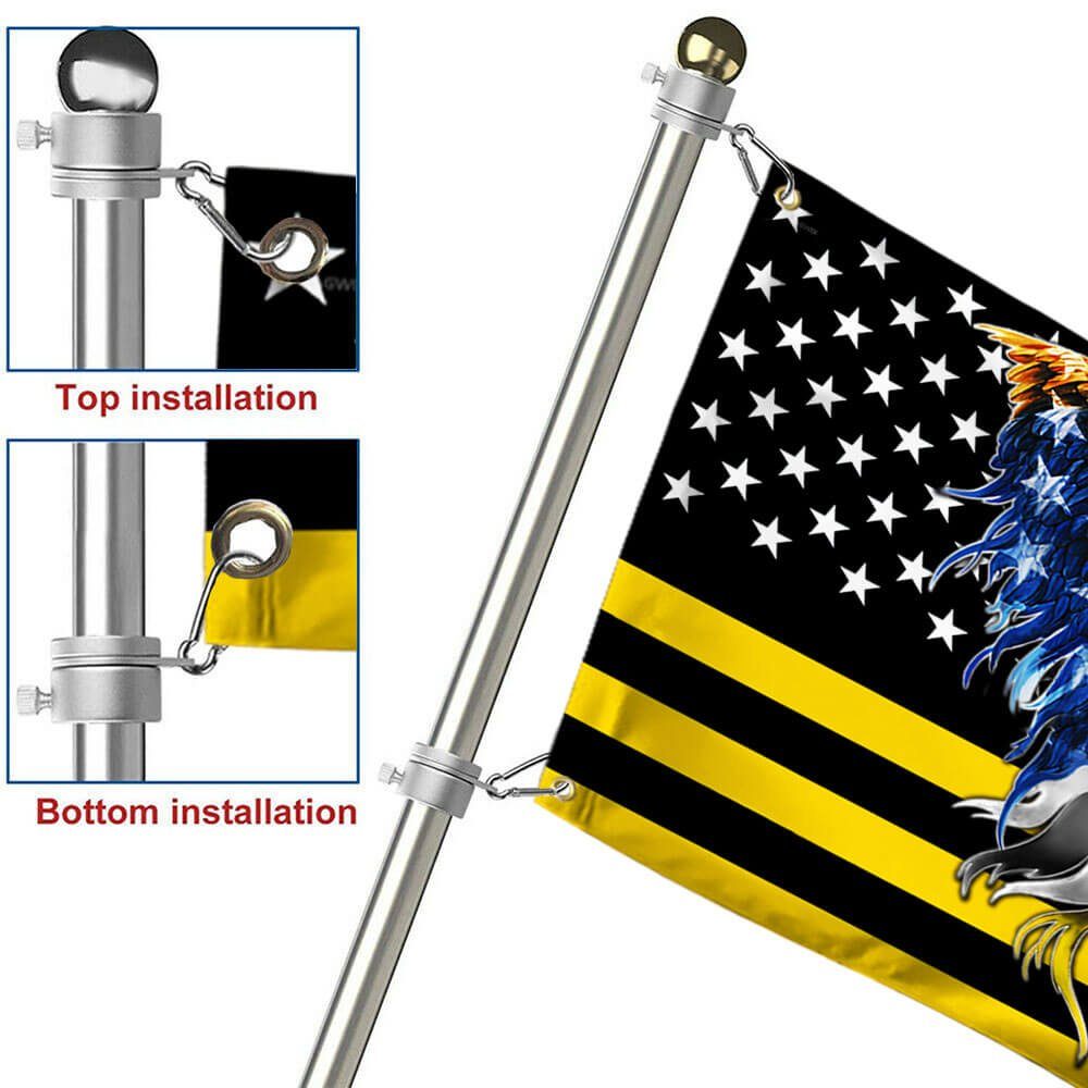 The Thin Yellow Line Flag Dispatchers American Eagle Flag THB3440GFv5 - Image 6