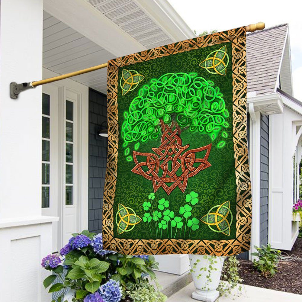 The Tree Of Life Irish Flag, St. Patrick's Day QNN697F
