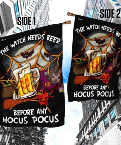 the witch needs beer before any hocus pocus flag 4271