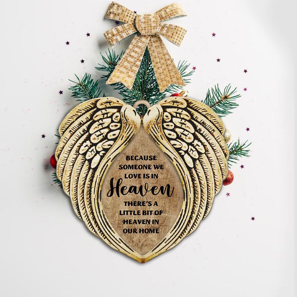There's a Little Bit of Heaven in Our Home 2 Layered Wooden Ornament BNN637O - Image 4