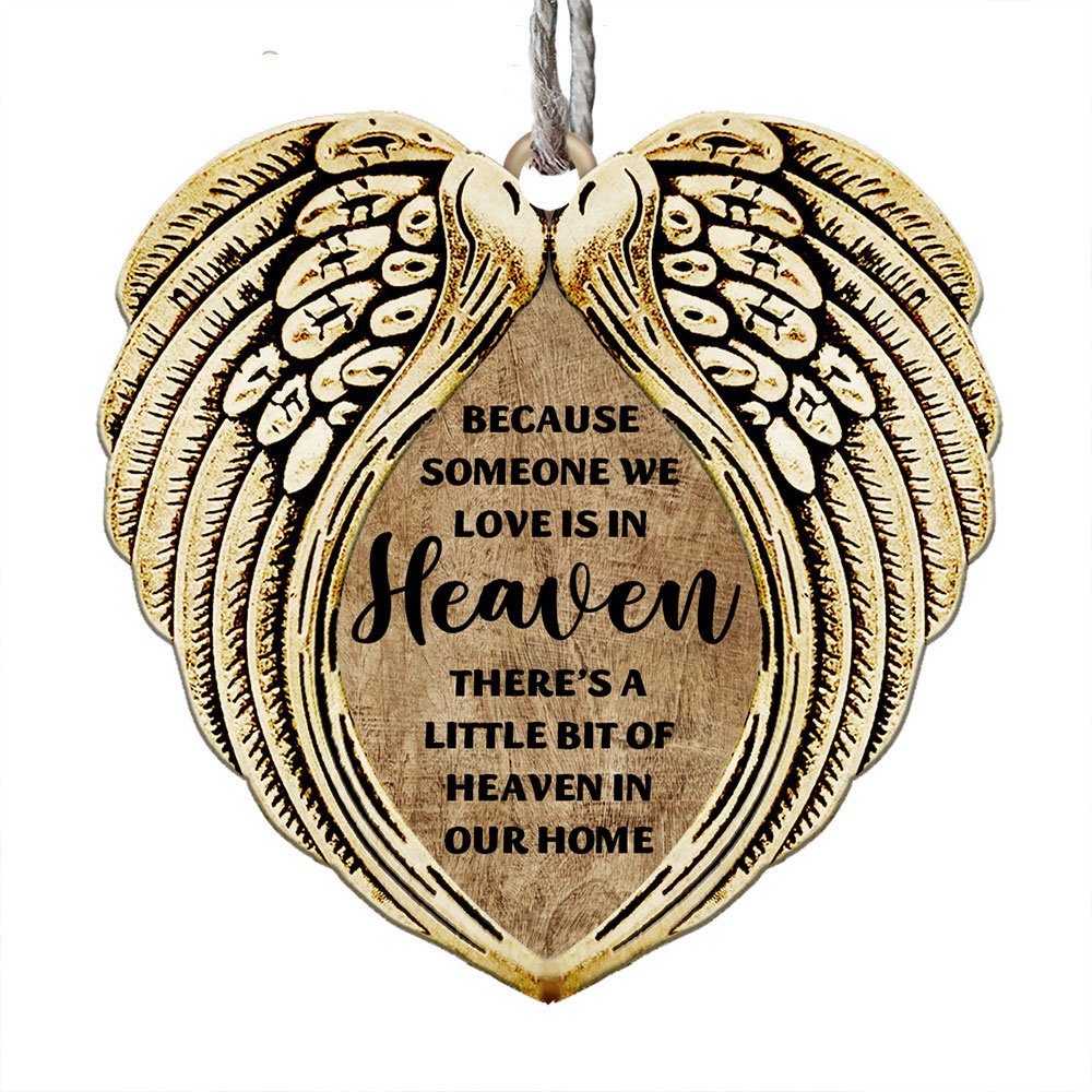 There's a Little Bit of Heaven in Our Home 2 Layered Wooden Ornament BNN637O - Image 7