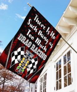there is no such thing as too much drag racing flag 2039