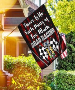 there is no such thing as too much drag racing flag 3574