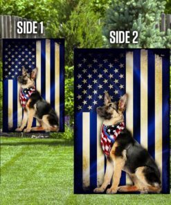 thin blue line german shepherd flag 1019