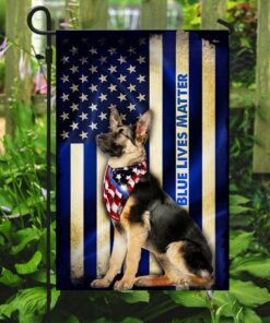 thin blue line german shepherd flag 1710