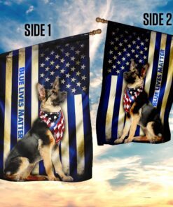 thin blue line german shepherd flag 3023