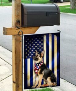 thin blue line german shepherd flag 4437