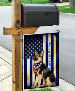 thin blue line german shepherd flag 6807