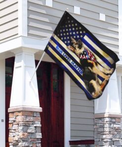 thin blue line german shepherd flag 8431