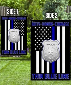 thin blue line police flag 2656