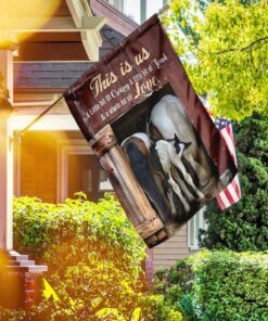 this is us funny horse family flag 2344
