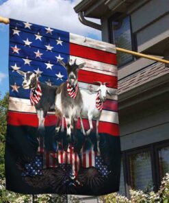 Three Goats American Flag
