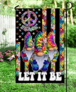 three hippie gnomes let it be flag mln228f 1563